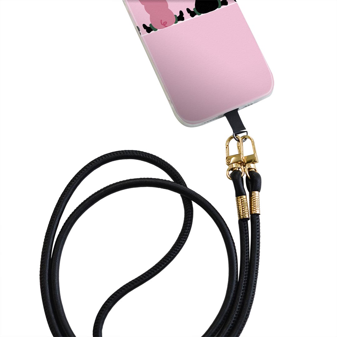 iPhone11Pro 5.8インチ iphone11 pro 専用 ショルダーケース ソフトケース スマホカバー 落下防止 スマホケース 斜めかけ 縄掛けケース 耐衝撃 tpu 007695 ピンク　キャラクター　きのこ　豚