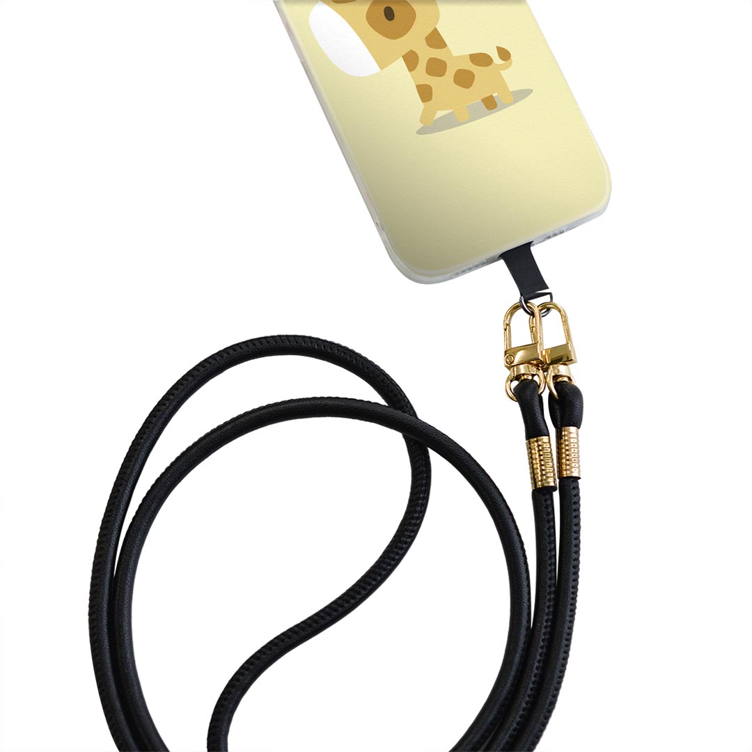 iPhone14pro 6.1インチ 専用 各キャリア iPhone14 Pro プロ 共通対応 ショルダーケース ソフトケース スマホカバー 落下防止 スマホケース 斜めかけ 縄掛けケース 耐衝撃 tpu 007847 きりん　麒麟　イラスト　キャラクター