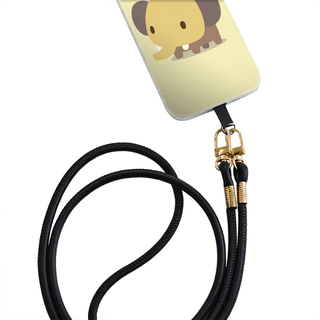 iPhone14pro 6.1インチ 専用 各キャリア iPhone14 Pro プロ 共通対応 ショルダーケース ソフトケース スマホカバー 落下防止 スマホケース 斜めかけ 縄掛けケース 耐衝撃 tpu 007848 象　ぞう　イラスト　キャラクター