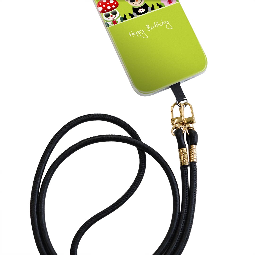 iPhone11Pro 5.8インチ iphone11 pro 専用 ショルダーケース ソフトケース スマホカバー 落下防止 スマホケース 斜めかけ 縄掛けケース 耐衝撃 tpu 008295 サングラス　キャラクター　イラスト　黄緑