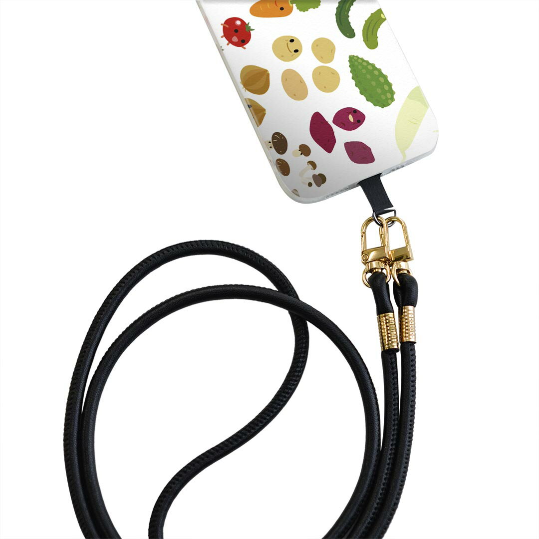 Galaxy A20 SC-02M ギャラクシー sc02m 専用 ショルダーケース ソフトケース スマホカバー 落下防止 スマホケース 斜めかけ 縄掛けケース 耐衝撃 tpu 009272 キャラクター　食べ物