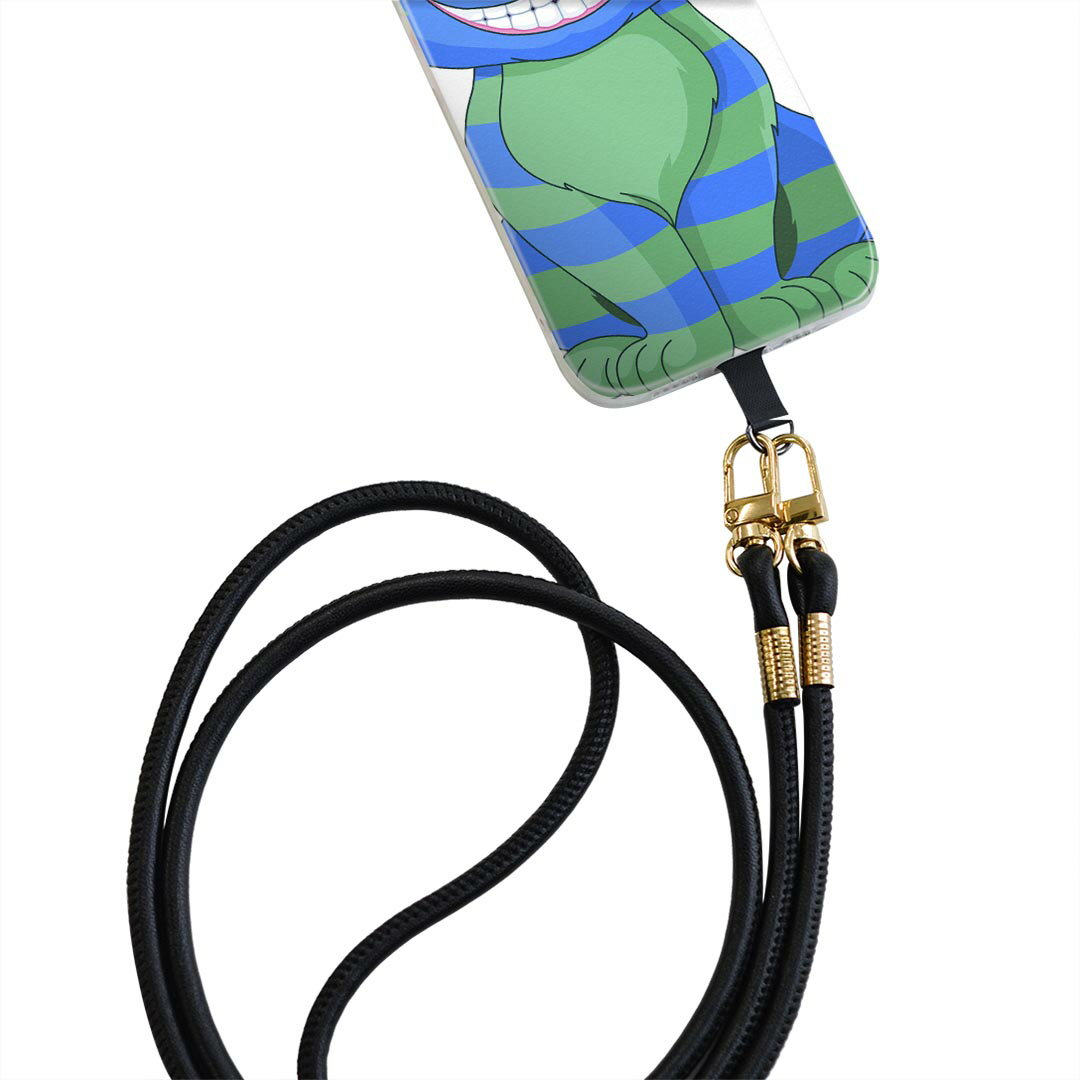 iPhone14pro 6.1インチ 専用 各キャリア iPhone14 Pro プロ 共通対応 ショルダーケース ソフトケース スマホカバー 落下防止 スマホケース 斜めかけ 縄掛けケース 耐衝撃 tpu 009369 猫　キャラクター　動物