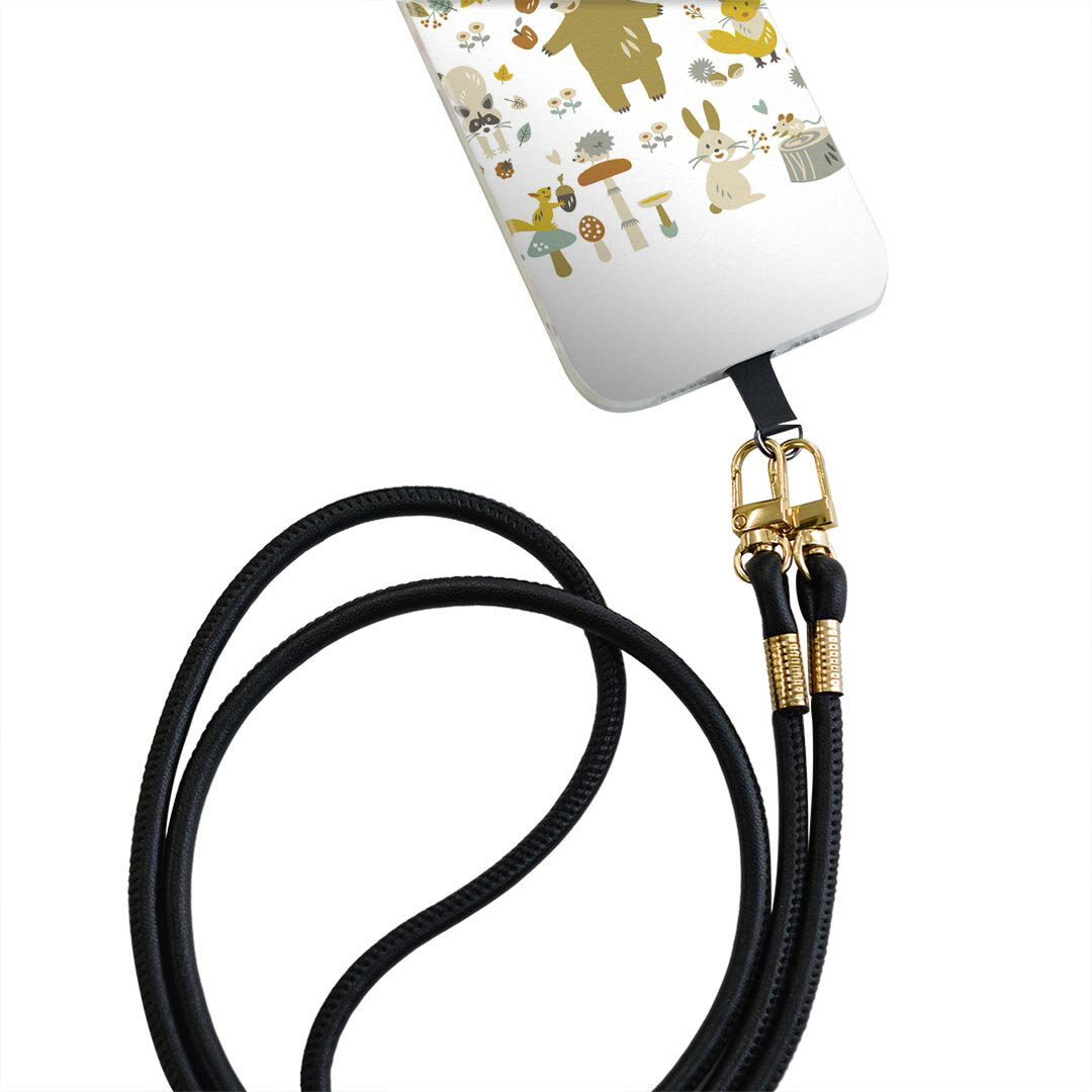 Galaxy A20 SC-02M ギャラクシー sc02m 専用 ショルダーケース ソフトケース スマホカバー 落下防止 スマホケース 斜めかけ 縄掛けケース 耐衝撃 tpu 009401 動物　キャラクター　植物