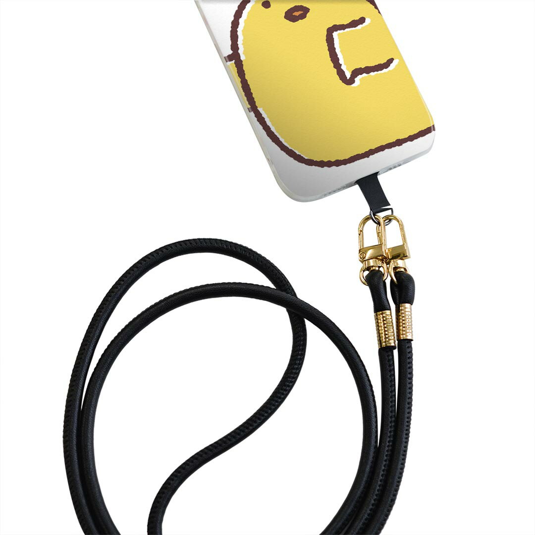 Xperia Ace SO-02L エクスペリア エース so02l 専用 ショルダーケース ソフトケース スマホカバー 落下防止 スマホケース 斜めかけ 縄掛けケース 耐衝撃 tpu 009557 鳥　ひよこ　キャラクター