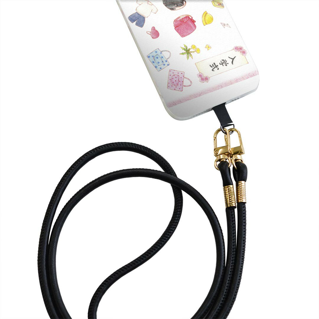 Xperia Ace SO-02L エクスペリア エース so02l 専用 ショルダーケース ソフトケース スマホカバー 落下防止 スマホケース 斜めかけ 縄掛けケース 耐衝撃 tpu 015262 春 桜 ランドセル 入学式 こども