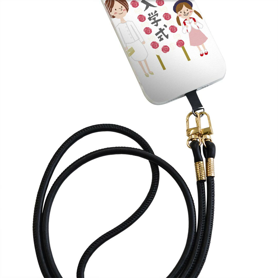 Galaxy A20 SC-02M ギャラクシー sc02m 専用 ショルダーケース ソフトケース スマホカバー 落下防止 スマホケース 斜めかけ 縄掛けケース 耐衝撃 tpu 015282 春 桜 ランドセル 入学式 こども