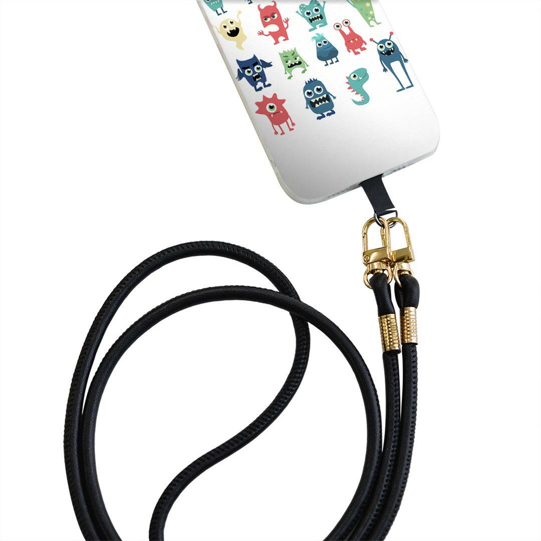 Xperia Ace SO-02L エクスペリア エース so02l 専用 ショルダーケース ソフトケース スマホカバー 落下防止 スマホケース 斜めかけ 縄掛けケース 耐衝撃 tpu 015774 おばけ　宇宙人　キャラクター　かわいい