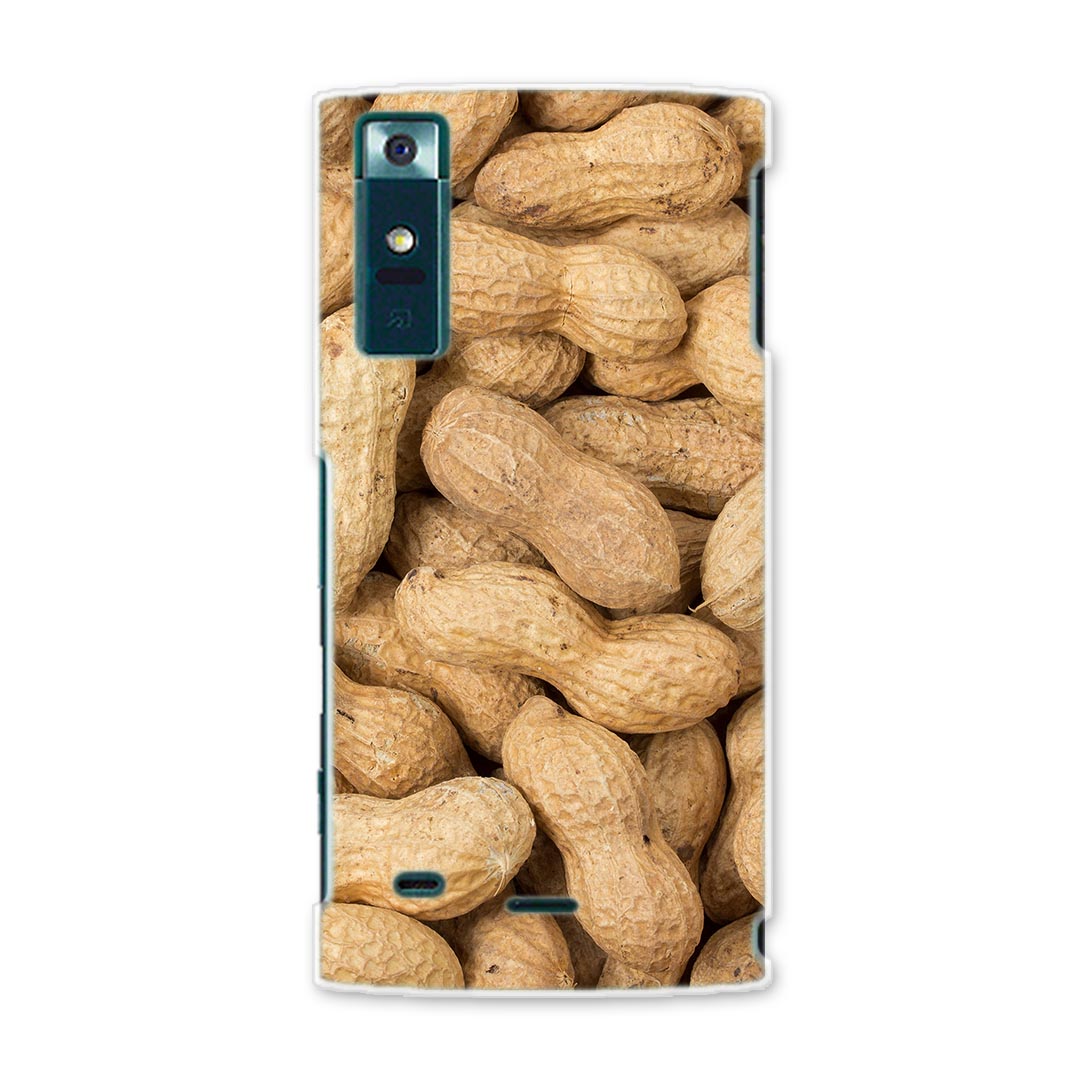URBANOV02 アルバーノ urbanov02 au エーユー スマホ カバー ケース スマホケース スマホカバー PC ハードケース ピーナツ 落花生 食べ物 写真・風景 ユニーク 000276