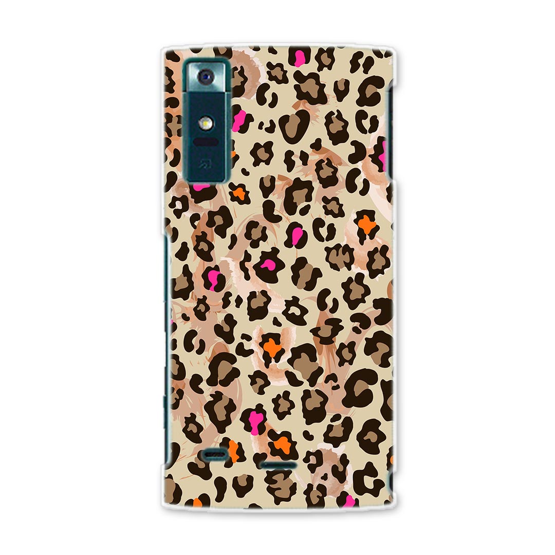 URBANOV02 アルバーノ urbanov02 au エーユー スマホ カバー ケース スマホケース スマホカバー PC ハードケース ヒョウ柄 カラフル 模様 アニマル 004891