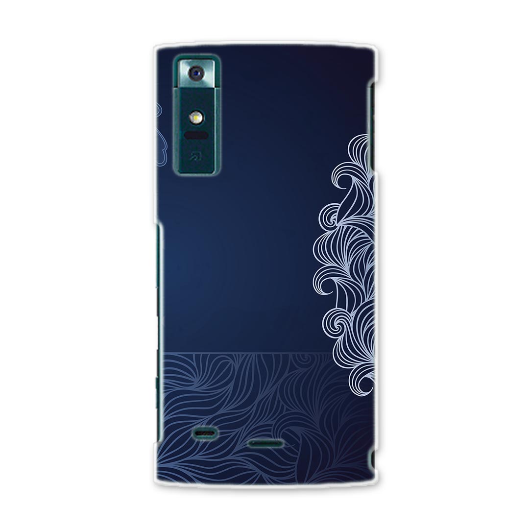 URBANOV02 アルバーノ urbanov02 au エーユー スマホ カバー ケース スマホケース スマホカバー PC ハードケース ハート　青　ブルー　模様 クール 008563(2.0)