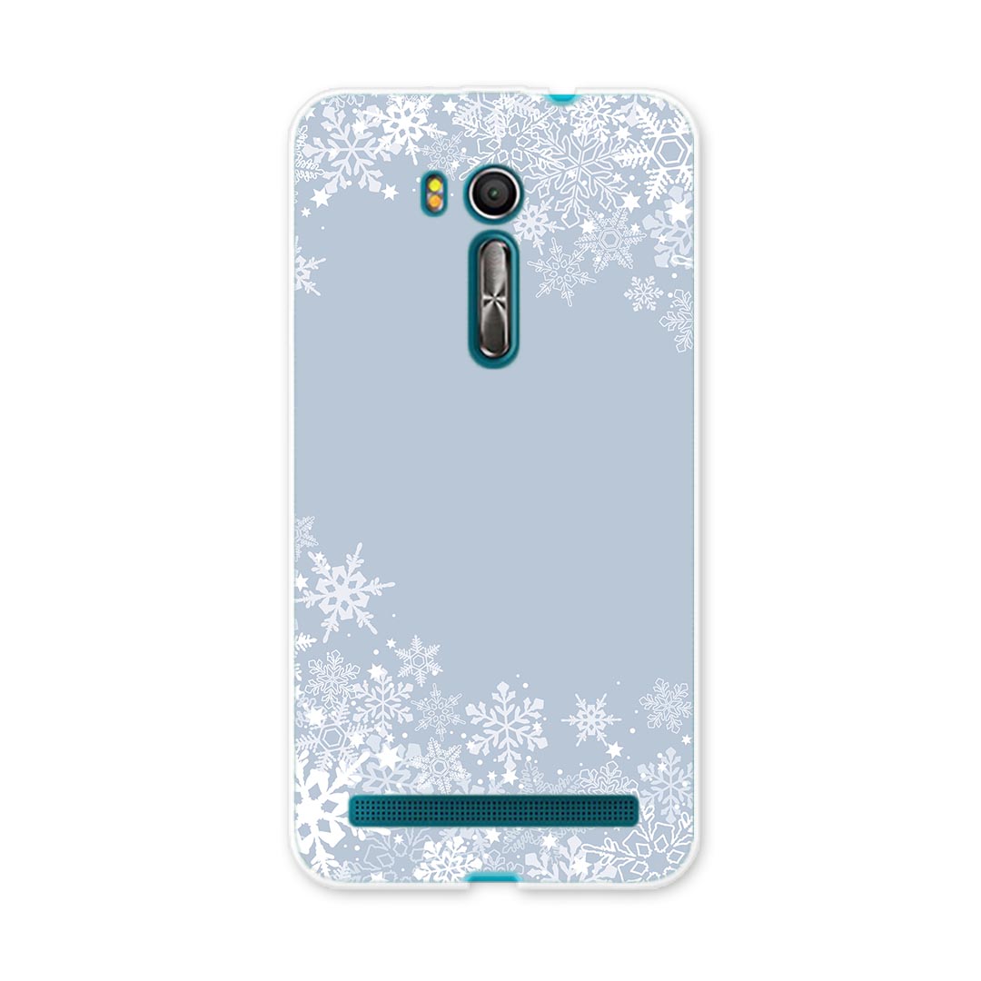 ZenFone Go ZB551KL ASUS zb551kl simfree SIMフリー スマホ カバー スマホケース スマホカバー PC ハードケース 雪　結晶　シンプル ラグジュアリー 004709