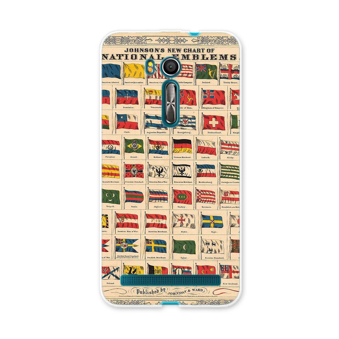 ZenFone Go ZB551KL ASUS zb551kl simfree SIMフリー スマホ カバー スマホケース スマホカバー PC ハードケース 国旗 イラスト その他 006101