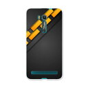 ZenFone Go ZB551KL ASUS zb551kl simfree SIMフリー スマホ カバー スマホケース スマホカバー PC ハードケース 黒 ブラック イエロー 黄色 模様 クール 008534(2)