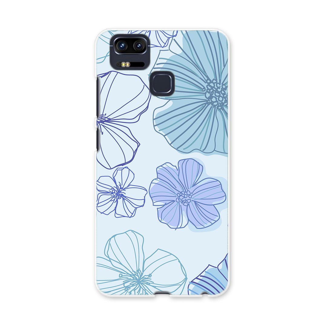 乐天商城 - ZE553KL ZenFone Zoom S ze553kl simfree SIMフリー カバー スマホケース スマホカバー PC ハードケース 花　模様 フラワー 000725