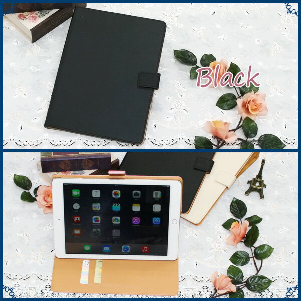 iPadAir2 iPadPro9.5 手帳型ケース カバー スタンド可 かわいい シンプル 蜘蛛 ピンク