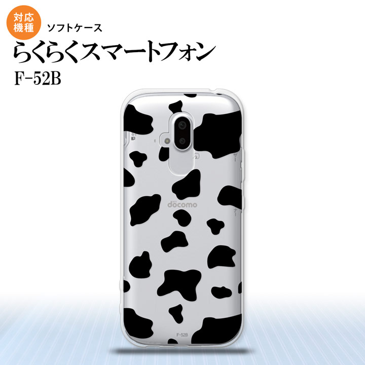 F52B F-52B スマホケース ソフトケース ダルメシアン 牛 クリア メンズ レディース nk-f52b-tp479