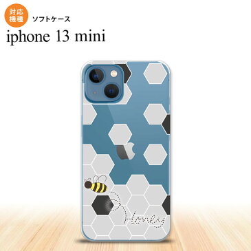 iPhone13mini iPhone13 mini ケース ソフトケース ハニー クリア 黒 iPhone ミニ 5.4インチ おしゃれ かわいい メンズ レディース キッズ デザインたくさん nk-i13m-tp1690