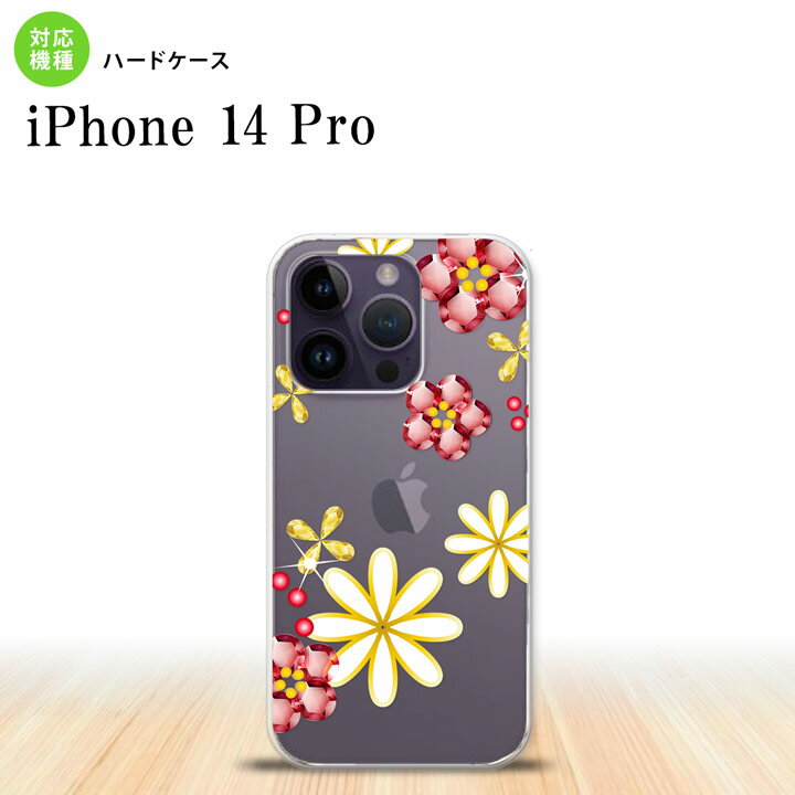 iPhone14 Pro iPhone14 Pro スマホケース 背面ケース ハードケース 花柄 ミックス E クリア 2022年 9月発売 nk-i14p-306