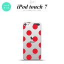 iPod touch 第7世代 ケース 第6世代 ハードケース ドット 水玉 A 赤 nk-ipod7-003
