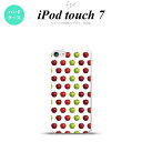 iPod touch 第7世代 ケース 第6世代 ハードケース りんご 林檎 青リンゴ 白 緑 赤 nk-ipod7-047