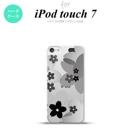 iPod touch 第7世代 ケース 第6世代 ハードケース 花柄 サクラ B 黒 nk-ipod7-055
