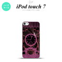 iPod touch 第7世代 ケース 第6世代 ハードケース 時計 妖精 黒 ピンク nk-ipod7-1255