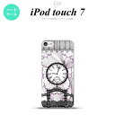 iPod touch 第7世代 ケース 第6世代 ハードケース 時計 妖精 黒 nk-ipod7-1256