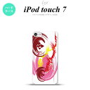 iPod touch 第7世代 ケース 第6世代 ハードケース アート 白 ピンク nk-ipod7-1263