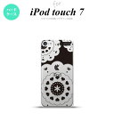 iPod touch 第7世代 ケース 第6世代 ハードケース レース クリア 黒 nk-ipod7-1482