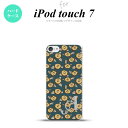 iPod touch 第7世代 ケース 第6世代 ハードケース つばき 紺 +アルファベット nk-ipod7-1703i