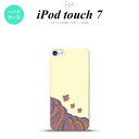 iPod touch 第7世代 ケース 第6世代 ハードケース 波鳥 黄 nk-ipod7-1733