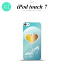 iPod touch 第7世代 ケース 第6世代 ハードケース ハート ガラスの靴 青 nk-ipod7-235