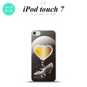 iPod touch 第7世代 ケース 第6世代 ハードケース ハート ガラスの靴 黒 nk-ipod7-236