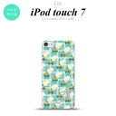 iPod touch 第7世代 ケース 第6世代 ハードケース 花柄 バラ チェック 青 +アルファベット nk-ipod7-254i