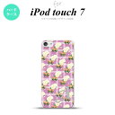 iPod touch 第7世代 ケース 第6世代 ハードケース 花柄 バラ チェック ピンク +アルファベット nk-ipod7-255i