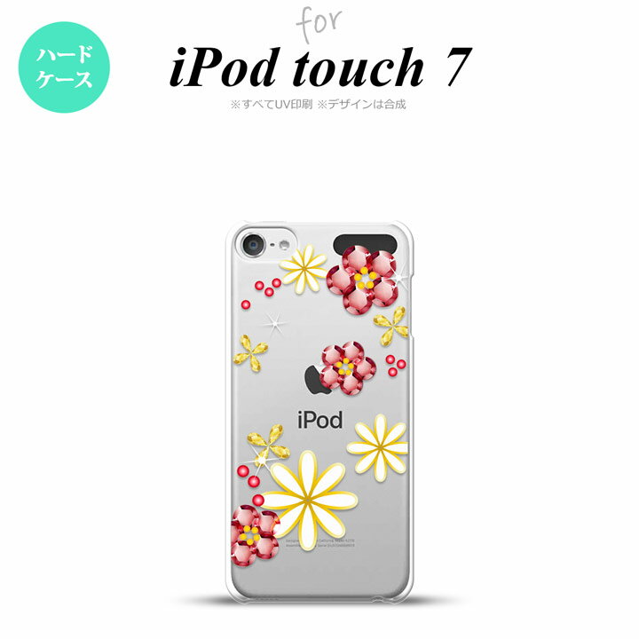 iPod touch 第7世代 ケース 第6世代 ハードケース 花柄 ミックス E クリア nk-ipod7-306