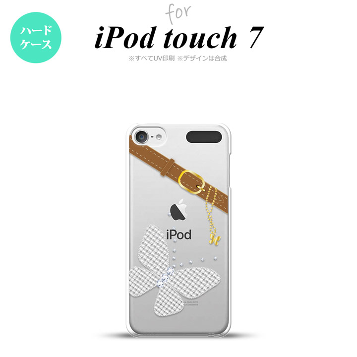 iPod touch 第7世代 ケース 第6世代 ハードケース バタフライ 蝶 F クリア nk-ipod7-323