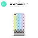 iPod touch 第7世代 ケース 第6世代 ハードケース ドット レース B パステル nk-ipod7-357