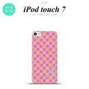 iPod touch 第7世代 ケース 第6世代 ハードケース チェック A ピンク +アルファベット nk-ipod7-433i