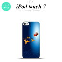 iPod touch 第7世代 ケース 第6世代 ハードケース サンタ 紺 nk-ipod7-636