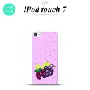 iPod touch 第7世代 ケース 第6世代 ハードケース フルーツ グレープ 紫 nk-ipod7-653