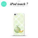 iPod touch 第7世代 ケース 第6世代 ハードケース フルーツ メロン 緑 nk-ipod7-658