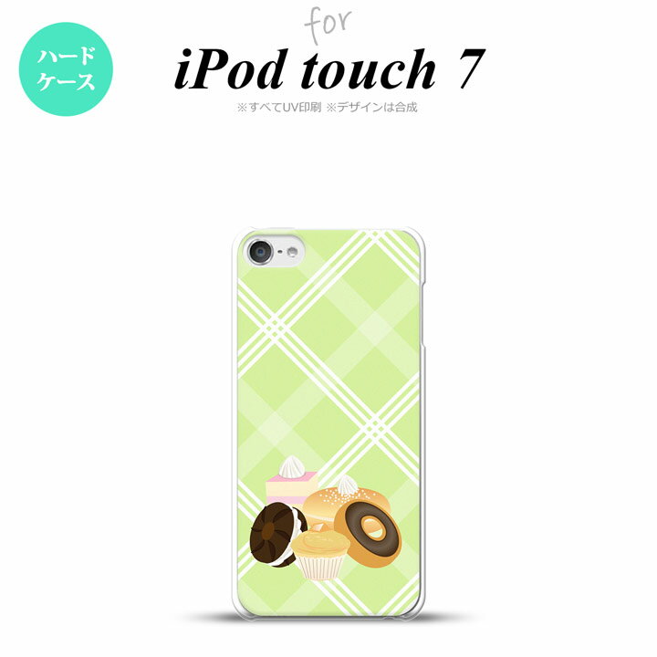 楽天スマホケースカバーの店NK115iPod touch 第7世代 ケース 第6世代 ハードケース スイーツ ドーナツ 緑 nk-ipod7-662