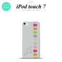 iPod touch 第7世代 ケース 第6世代 ハードケース カエル かえる 帯 B グレー +アルファベット nk-ipod7-672i