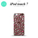 iPod touch 第7世代 ケース 第6世代 ハードケース 豹柄 B 赤 クリア nk-ipod7-899