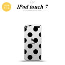 iPod touch 第7世代 ケース 第6世代 ソフトケース ドット 水玉 A 黒 nk-ipod7-tp001