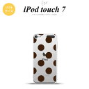 iPod touch 第7世代 ケース 第6世代 ソフトケース ドット 水玉 A 茶 nk-ipod7-tp002