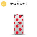 iPod touch 第7世代 ケース 第6世代 ソフトケース ドット 水玉 A 赤 nk-ipod7-tp003