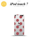iPod touch 第7世代 ケース 第6世代 ソフトケース ドット 水玉 A スモーク ピンク nk-ipod7-tp009