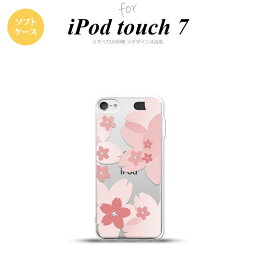 iPod touch 第7世代 ケース 第6世代 ソフトケース 花柄 サクラ B ピンク nk-ipod7-tp058